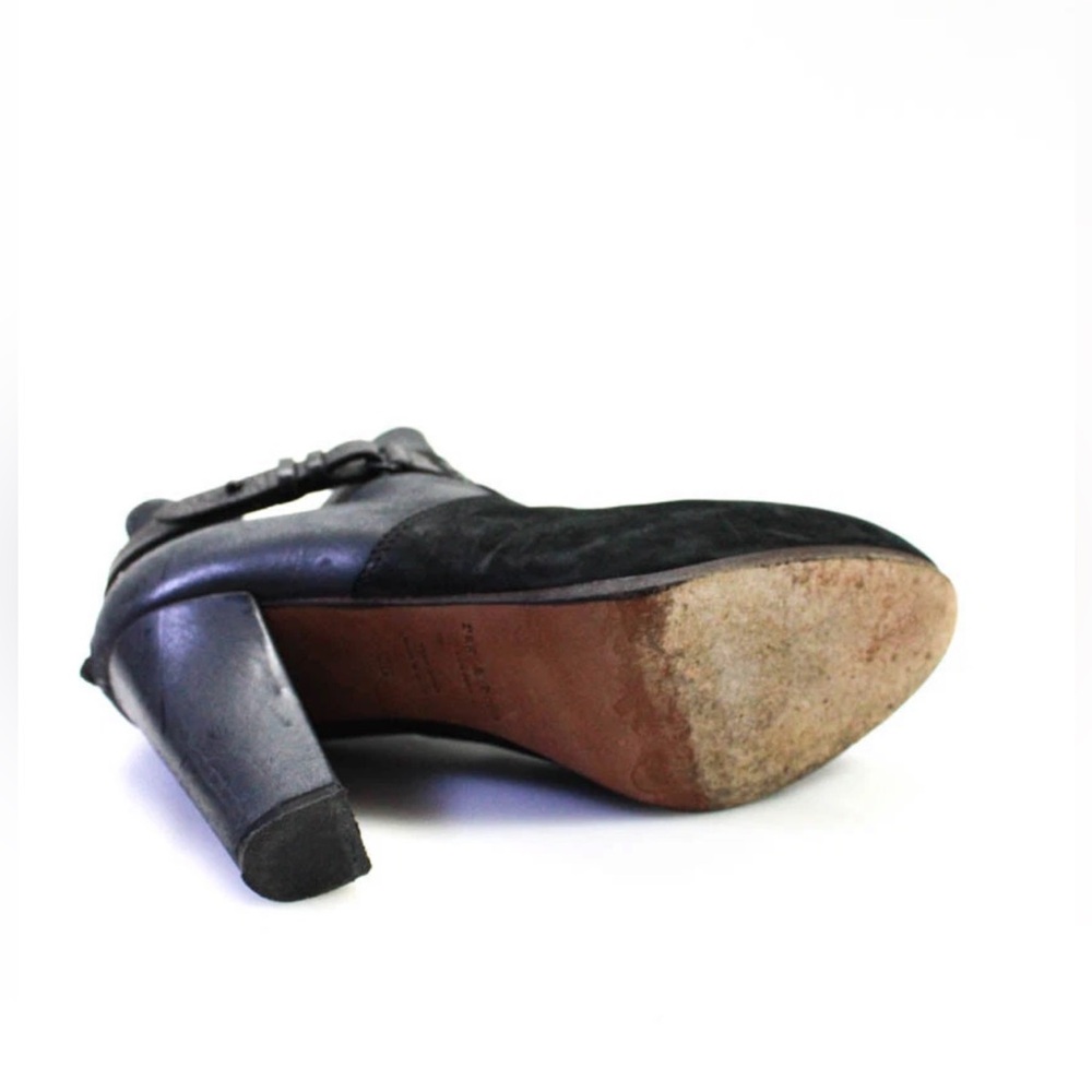Rag & Bone Anders Black Leather & Suede Block Heel Ankle Boots ~ 36 EU / 6 US - Picture 8 of 9